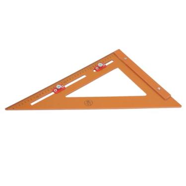 Imagem de Rafter Square Ferramenta Versátil Com Controles Deslizantes Ajustáveis ​​Construção Confiável para Carpintaria Posicionamento Régua Triangular Adequada para Medições e