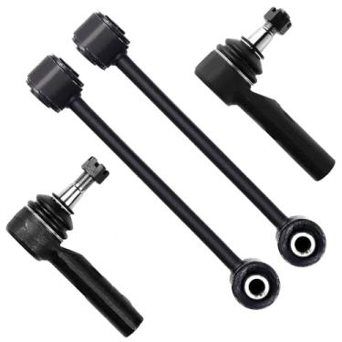 Imagem de SCITOO Kit de suspensão dianteira com 4 peças de terminais de haste de direção externa com barra oscilante compatível com 2006-2010 para Jeep Commander 2005-2010 para Jeep Grand para Cherokee
