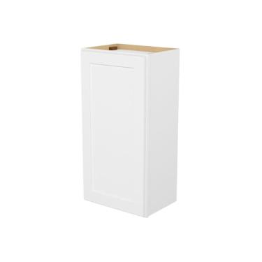 Imagem de Furinno Pronto para montar armário de cozinha de parede 1 porta - 2 prateleiras, 12 (P) x 46 (L) x 91 A, branco