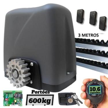 Imagem de Kit Motor Rossi DZ Nano Turbo 3m Crem 3 Control 600kg 220v