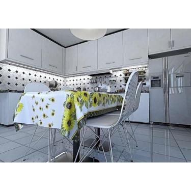 Imagem de Toalha de Mesa 4 Lugares plástico térmico 1,40m x1,40m PVC - T & E Toa