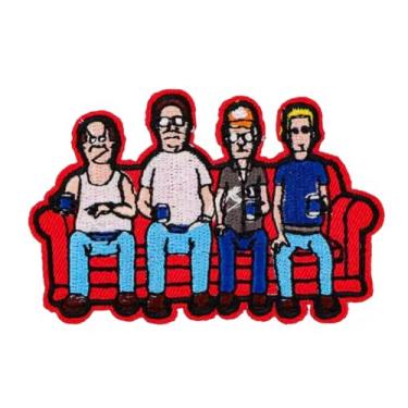 Imagem de King of The Hill Hank Couch Dale Bill Boomhauer desenho animado comédia programa de TV 8,4 cm bordado bordado para roupas