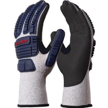 Imagem de Luva Extreme Hard Work DA43600 Danny CA 45831, T9, Preta azul e cinza