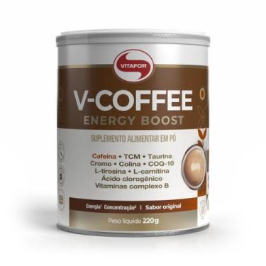 Imagem de Bebida energética v-coffee energy boost - 220g - vitafor