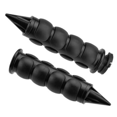 Imagem de VG MOTO Punhos de mão de motocicleta 2,5 cm 25 mm Acelerador antiderrapante universal compatível com Harley Davidson Dyna Sportster 883 Road King Street Glide (Preto-D)