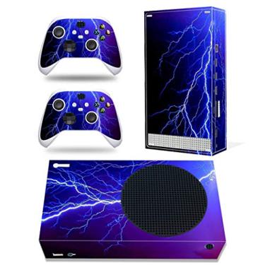 Imagem de Skin for Xbox Series S, Whole Body Vinyl Decal Protective Cover Wrap Sticker for Xbox Series S Console and Wireless Controller (Xbox series S, blue lightning)