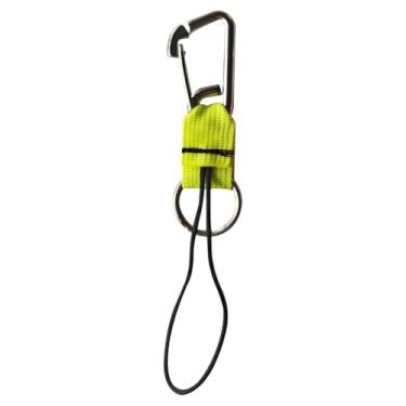 Imagem de UGPLM Cordão de mergulho com fivela de metal, cordão para câmera de mergulho, alça de nylon para fotografia subaquática, lanternas e câmeras, Amarelo