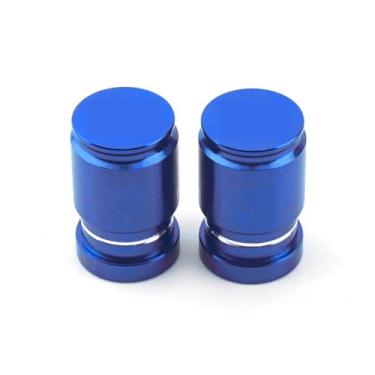 Imagem de jininshengxindianzi Compatible With Motorcycle Royal Enfield Bullet/Meteor/Classic 350 500 Interceptor 650 Continental GT 535 Himalayan 411 400 Tire Valve Caps(Blue)