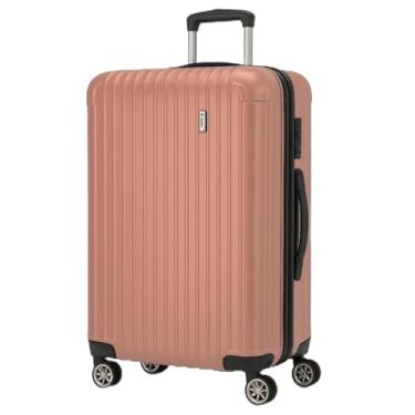 Imagem de Mala de Viagem Holysun, Rígida, 4 Rodas Giratórias (Rosa, médio)