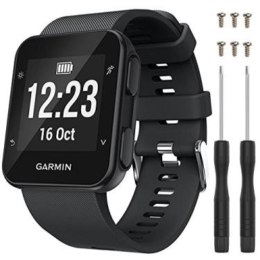 Imagem de Pulseira para Garmin Forerunner 35, pulseira de silicone macio de substituição para smartwatch Garmin Forerunner 30 (sem rastreador)