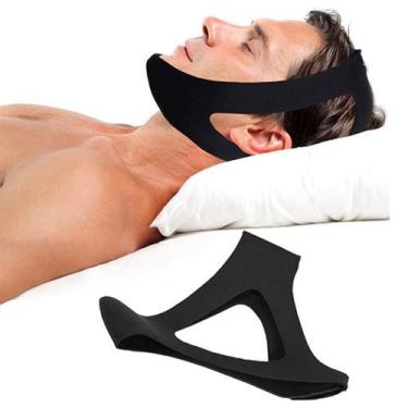 Imagem de Faixa Anti Ronco Neoprene Ajustável Confortável para Apneia Do Sono - 