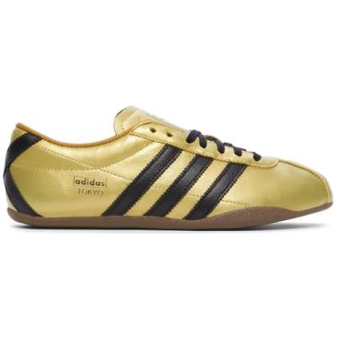 Imagem de adidas Originals Tokyo Tênis feminino, Ouro metálico preto, 38