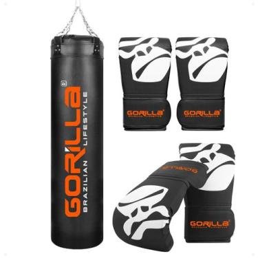 Imagem de Saco De Pancada Profissional 180 Cm Boxe Muay Thai, Luva Bate Saco Pro