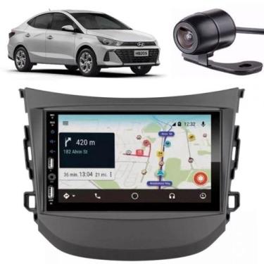 Imagem de Central Multimídia Carplay Android Auto HB20 2012/20 Moldura + Câmera 
