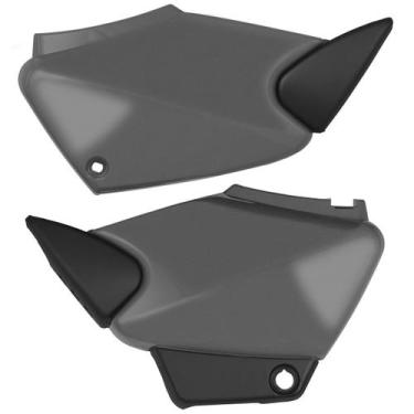 Imagem de Tampa Lateral Par Carenagem Cromo Forte Titan 2000 Até 2008, PRATA IBI