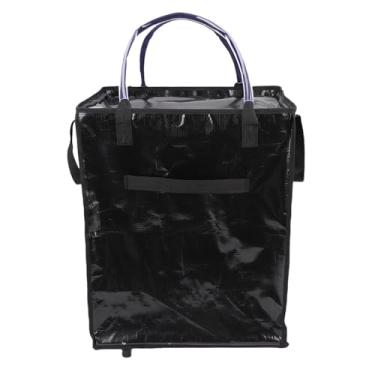 Imagem de ASHATA Bolsa de Supermercado Reutilizável sobre Rodas, Sacola Rolante de Grande Capacidade Com Alças Reforçadas, Grande Capacidade à Prova de água, 31,1 X 16,5in, para Fazer Compras, Acampar, Viajar