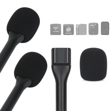 Imagem de WIBOND Suporte Para Microfone Dji Rode - Alça All Lavalier, Sem Fio Go Ii, Pro/Me, 2, Com Capa Redução De Ruído Vento (2 Peças)