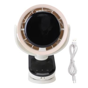 Imagem de MAVIS LAVEN Ventilador de Mesa Recarregável de 8 Polegadas Com Clipe, Operado por Bateria, 100 Níveis de Velocidade, Rotação 360° e Oscilação Automática de 90° para Escritório, Quarto,