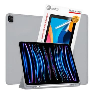 Imagem de Capa Para iPad Pro 11 2ª 3ª 4ª 5ª Geração Smart Premium Porta Caneta +