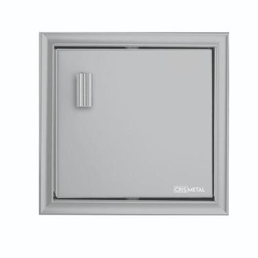 Imagem de Saboneteira De Embutir Crismetal Silver Cinza