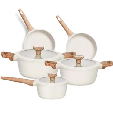 Imagem de CONJUNTO DE PANELAS 5 PEí AS LINHA TITANIUM NATURAL