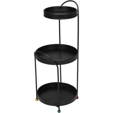 Imagem de SUPORTE PARA VASOS PLANTA CACHEPÔ 3 NIVEIS HOME&CO METAL 51x22x20cm PR