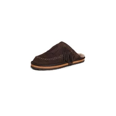 Imagem de Free People Mules femininos Fallon Fringe, Camurça chocolate, 38
