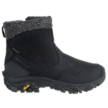 Imagem de Merrell Bota de neve feminina Coldpack 3 Thermo zíper médio impermeável, Preto novo, 35