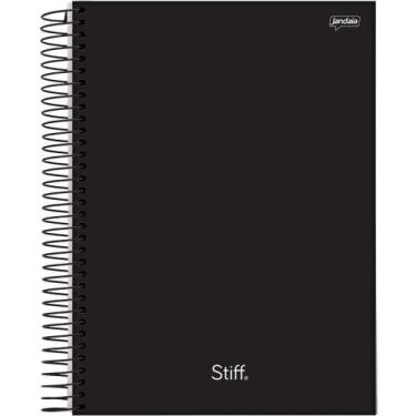 Imagem de Caderno Espiral 1/4 Capa Dura STIFF SLIM 80FLS. Preto PCT.C/05 - Janda