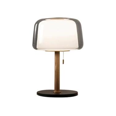 Imagem de Abajur de cabeceira Decoração de mesa cabeceira Quarto Estudo Sala estar Casa Abajur vidro