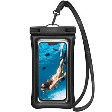 Imagem de Spigen Aqua Shield Capa flutuante universal à prova d'água para celular [1 unidade] bolsa IPX8 A610 compatível com iPhone, Samsung Galaxy e smartphone de até 6,9 polegadas - Preto