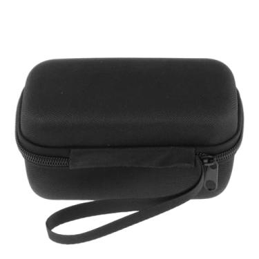 Imagem de KiBcsLic Estojo rígido de EVA para suporte de eletrônicos, compacto, à prova de choque e poeira, bolsa de viagem, bolsa de transporte para cabos de alimentação, Preto 15x9x7cm