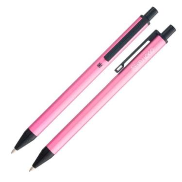 Imagem de Caneta Crown Metalic Personalizada Gravação Nome Logo Presente Leve Bonita Esferografica Diversas Cores (Cinza)