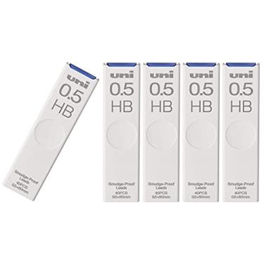 Imagem de Estojo deslizante Uni para lapiseira à prova de manchas 0,5 HB UL-S-0.5-40HB 5 pacotes com 200 peças com adesivo Kanji LOVE