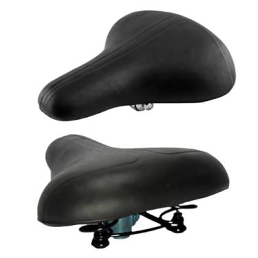 Imagem de Selim de Bicicleta Largo com 2 Molas, Vazado e Confortável – Modelo Soft com Refletor, Ideal para Pedaladas Longas(Selim 2 Molas COMUM)