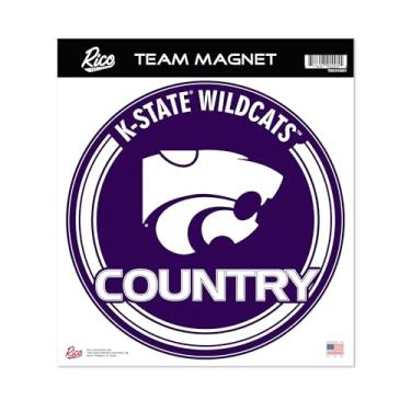 Imagem de Rico Industries NCAA Kansas State Wildcats - Ímã redondo padrão KSU de 20 cm
