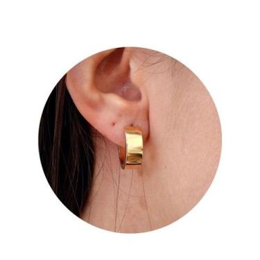 Imagem de Brinco De Argola Folheado A Ouro - FAMA FOLHEADOS