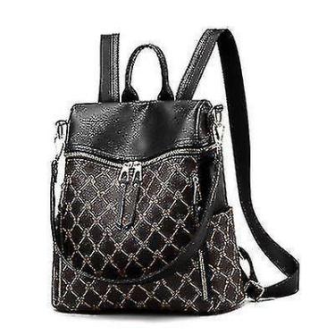 Imagem de Mochilas femininas de alta qualidade anti-roubo mochila café - HUOGUO