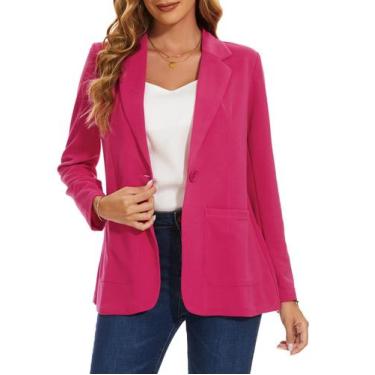 Imagem de Blazer Suit, casaco de lã, MINTLIMIT, feminino, rosa choque, S