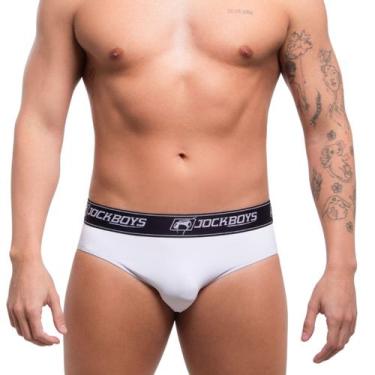 Imagem de Cueca Slip de Poliamida Jock Boys, Branco, 44
