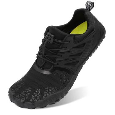 Imagem de Sapatos para esportes aquáticos L-RUN Wide Feet Toe pretos para mulher
