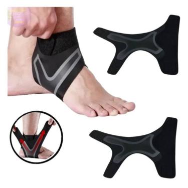 Imagem de Pacote de tornozeleira com 2 unidades tamanho L para proteção esportiva