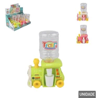 Imagem de Mini Bebedouro Infantil 200ml Trenzinho Color - Tudo em Caixa