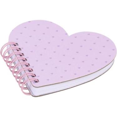 Imagem de Caderneta Espiral Capa Dura Pautado Coracao 80FOLHAS Sorti - BRW