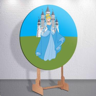 Imagem de Decoração com capa de painel festa princesa cristal mini e grande tama