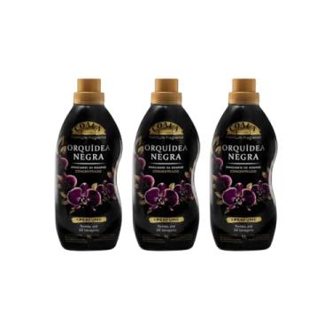 Imagem de Kit 3 Amaciantes Concentrados Coala Laundry Orquídea Negra 1L (Total 3 Litros) | Rende 150 Lavagens | Luxo, Perfume Intenso e Economia