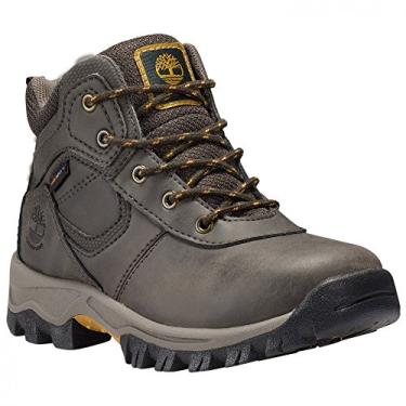 Imagem de Timberland Kids Boy's Mt. Maddsen Mid impermeável (criança pequena), Dk Brown grão integral, 1.5 Little Kid