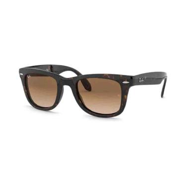 Imagem de Óculos de Sol Havana Folding Wayfarer Ray Ban 0RB4105 710/5154-Masculino