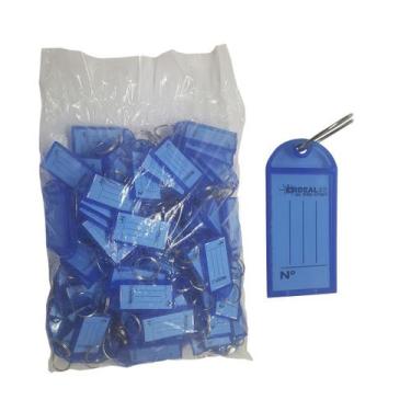 Imagem de Porta Etiqueta Pacote Com 100 Unidades Azul - IDEALSE