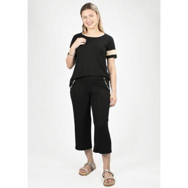 Imagem de Calça Pau a Pique Pantacourt Preto